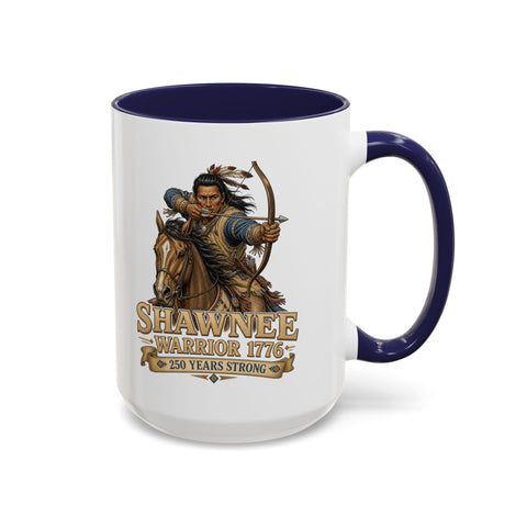 Shawnee Warrior Coffee Mug – Mounted Warrior Shooting A Bow