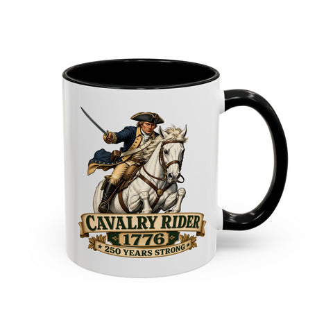 Cavalry Rider (White Horse) 1776 Mug – 250th Anniversary Edition - Laugh Suppy