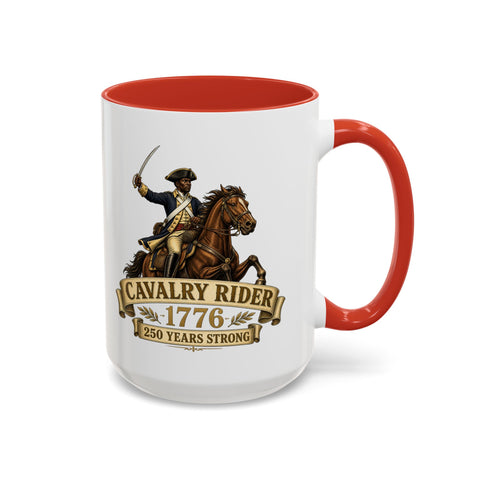 Cavalry Rider (Brown Horse) 1776 Mug – Patriotic 250th Anniversary Coffee Mug