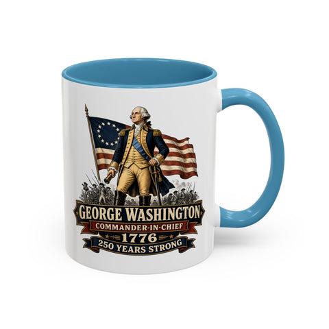 George Washington 1776 Mug – Patriotic 250th Anniversary Coffee Mug - Laugh Suppy