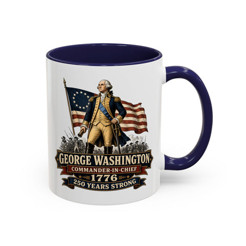 George Washington 1776 Mug – Patriotic 250th Anniversary Coffee Mug - Laugh Suppy