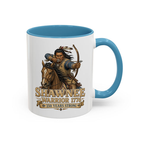 Shawnee Warrior Coffee Mug – Mounted Warrior Shooting A Bow