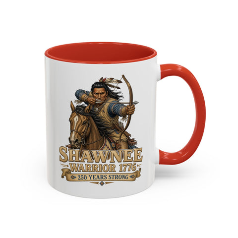 Shawnee Warrior Coffee Mug – Mounted Warrior Shooting A Bow