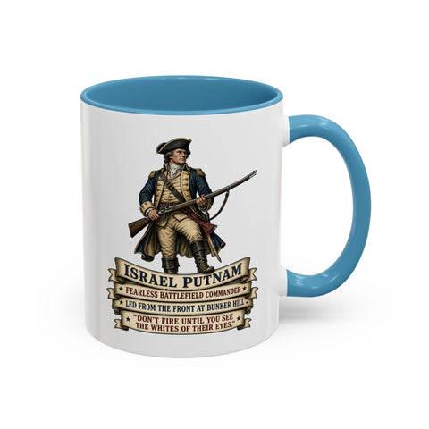 Israel Putnam Revolutionary Coffee Mug — Patriotic 250th Anniversary Coffee Mug