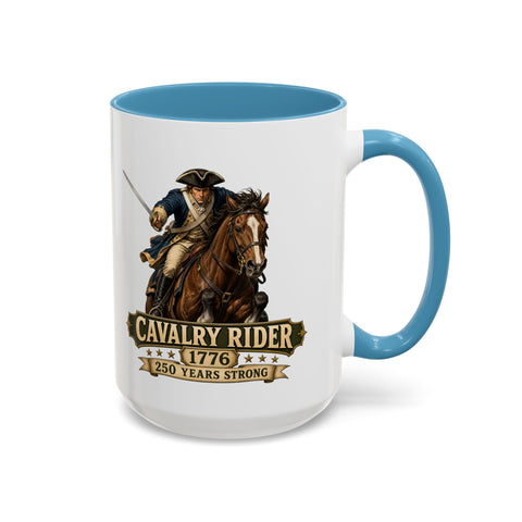 Cavalry Rider (Brown Horse) 1776 Mug – 250th Anniversary Edition - Laugh Suppy