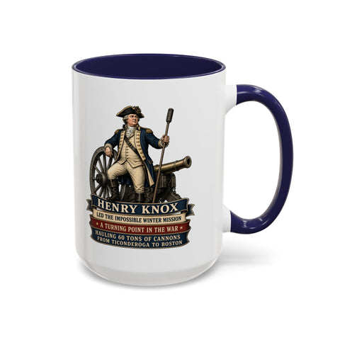 Henry Knox History Coffee Mug — Patriotic 250th Anniversary Coffee Mug