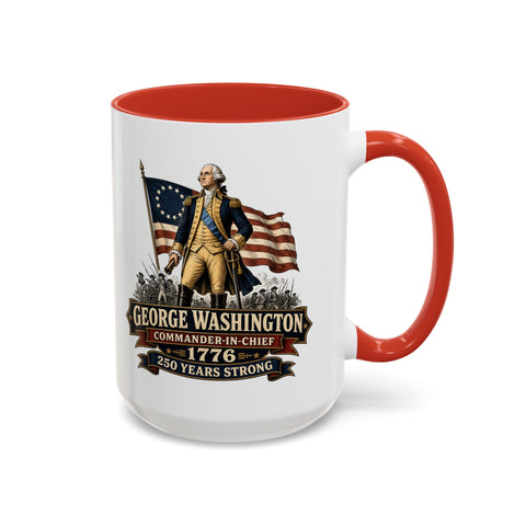 George Washington 1776 Mug – Patriotic 250th Anniversary Coffee Mug - Laugh Suppy