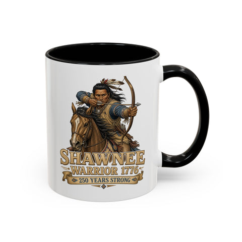 Shawnee Warrior Coffee Mug – Mounted Warrior Shooting A Bow