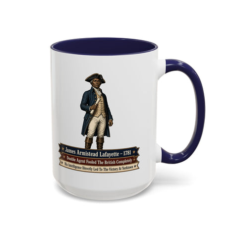 James Armistead Lafayette Historical Coffee Mug — Revolutionary War Spy Tribute