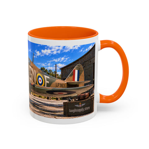 Skeleton Fighter Pilot Mug – RAF WWII Harrican Coffee Mug – Funny Dark Humor Gift for Pilots - Laugh Supply