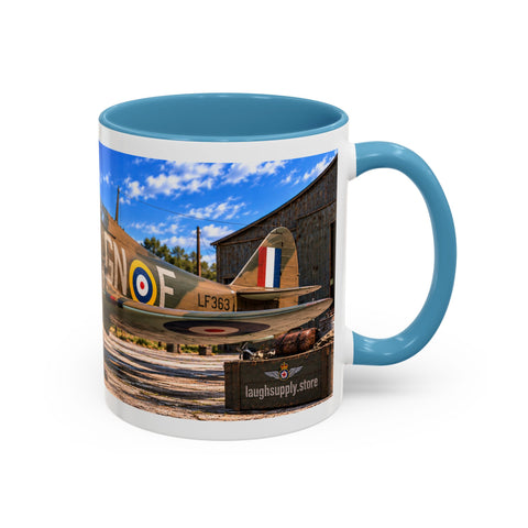 Skeleton Fighter Pilot Mug – RAF WWII Harrican Coffee Mug – Funny Dark Humor Gift for Pilots - Laugh Supply
