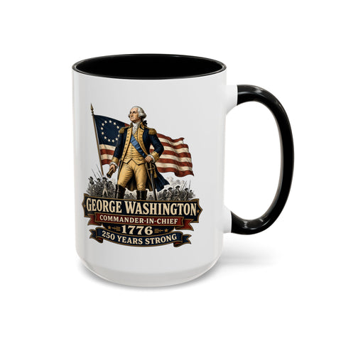 George Washington 1776 Mug – Patriotic 250th Anniversary Coffee Mug - Laugh Suppy
