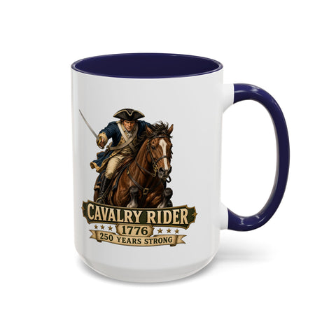 Cavalry Rider (Brown Horse) 1776 Mug – 250th Anniversary Edition - Laugh Suppy