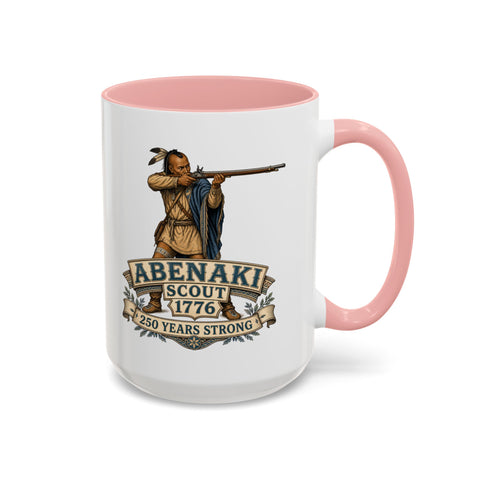 Abenaki Scout 1776 Coffee Mug — Featuring A Skilled Indigenous Scout Aiming A Long Rifle
