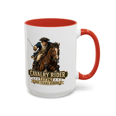 Cavalry Rider (Brown Horse) 1776 Mug – 250th Anniversary Edition - Laugh Suppy
