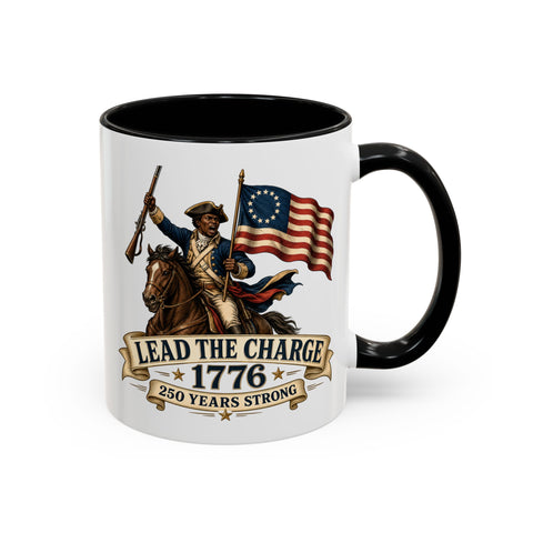 Lead the Charge 1776 Coffee Mug — Patriotic Revolutionary War Anniversary
