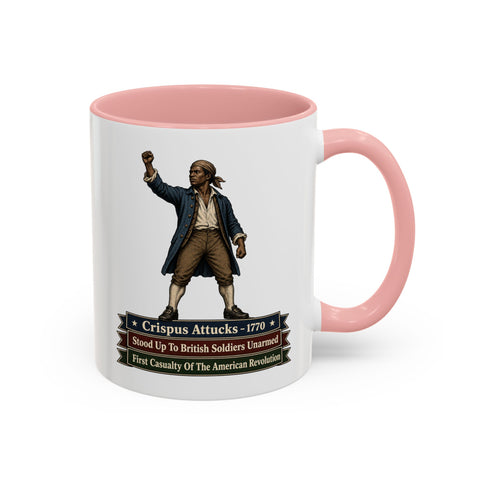 Crispus Attucks 1770 Accent Coffee Mug – First Casualty of the American Revolution