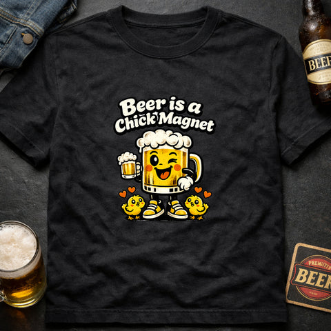**“Beer Is a Chick Magnet” With Chicks**