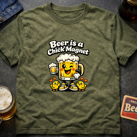 **“Beer Is a Chick Magnet” With Chicks**