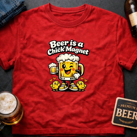 **“Beer Is a Chick Magnet” With Chicks**