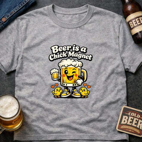 **“Beer Is a Chick Magnet” With Chicks**