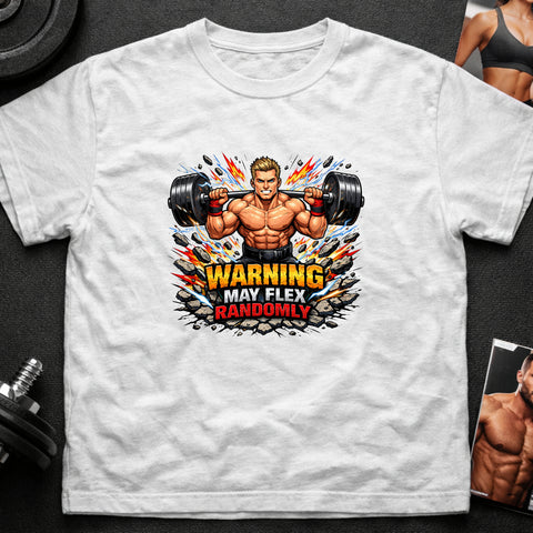 **“Warning May Flex Randomly” – Blonde Hair Caucasian Male Barbell Edition**