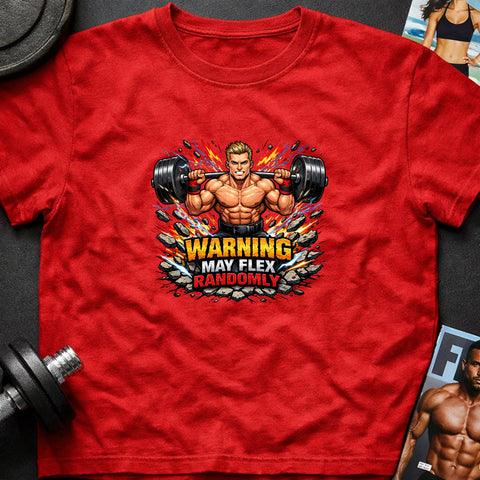 **“Warning May Flex Randomly” – Blonde Hair Caucasian Male Barbell Edition**