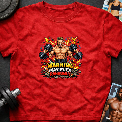 **“Warning May Flex Randomly” – Blonde Hair Caucasian Male Dumbbells Edition**