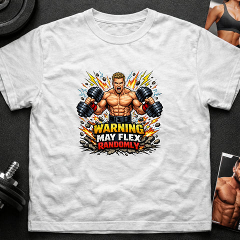 **“Warning May Flex Randomly” – Blonde Hair Caucasian Male Dumbbells Edition**