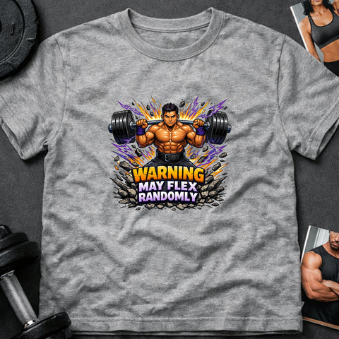 **“Warning May Flex Randomly” – Latino Male Barbell Edition**