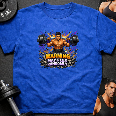 **“Warning May Flex Randomly” – Latino Male Barbell Edition**