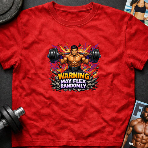 **“Warning May Flex Randomly” – Latino Male Barbell Edition**