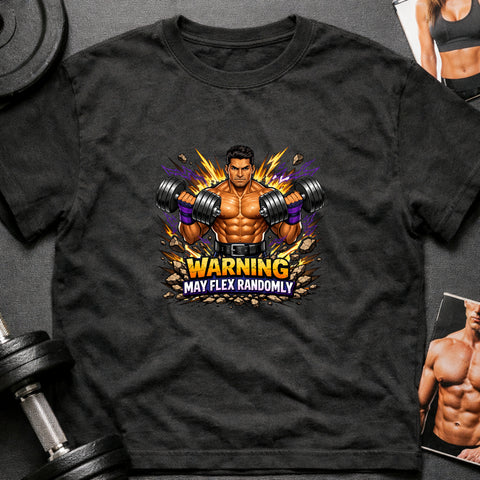 **“Warning May Flex Randomly” – Latino Male Dumbbells Edition**