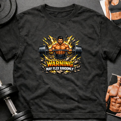 **“Warning May Flex Randomly” – Middle Eastern Male Barbell Edition**