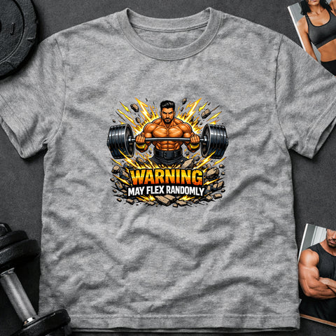 **“Warning May Flex Randomly” – Middle Eastern Male Barbell Edition**