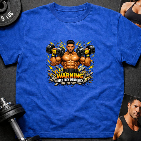 **“Warning May Flex Randomly” – Middle Eastern Male Dumbbells Edition**
