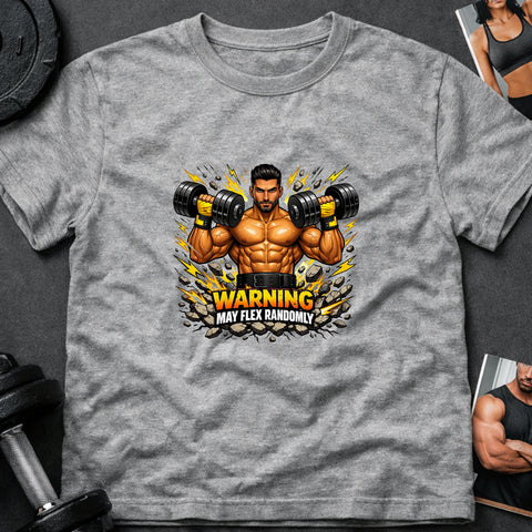 **“Warning May Flex Randomly” – Middle Eastern Male Dumbbells Edition**