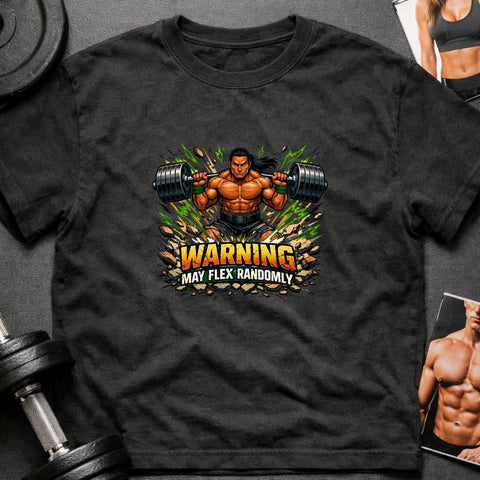 **“Warning May Flex Randomly” – Native American Male Barbell Edition**