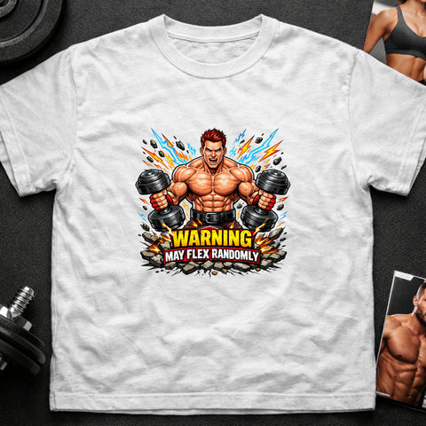 **“Warning May Flex Randomly” – Red Hair Caucasian Male Dumbbells Edition**