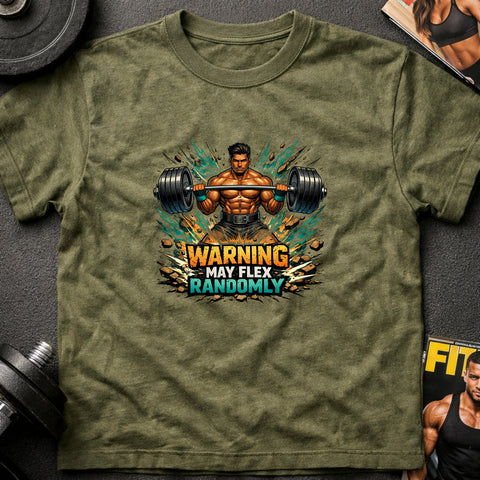 **“Warning May Flex Randomly” – South Asian Male Barbell Edition**