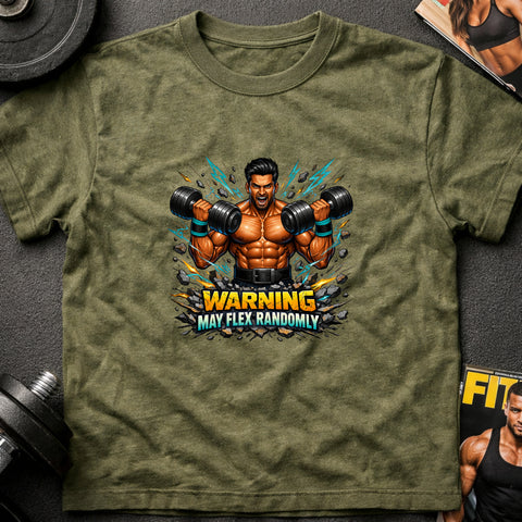 **“Warning May Flex Randomly” – South Asian Male Dumbbells Edition**