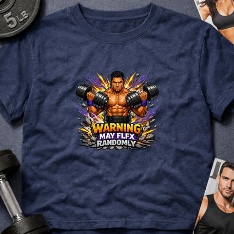 **“Warning May Flex Randomly” – Hispanic Male Dumbbells Edition**