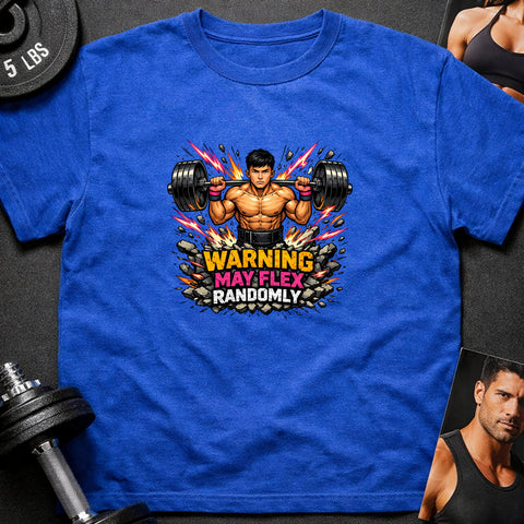 **“Warning May Flex Randomly” – Asian Male Barbell Edition**