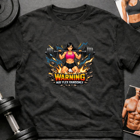 **“Warning May Flex Randomly” – Asian Female Barbell Edition**