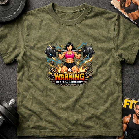 **“Warning May Flex Randomly” – Asian Female Barbell Edition**