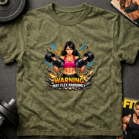 **“Warning May Flex Randomly” – Asian Female Dumbbells Edition**