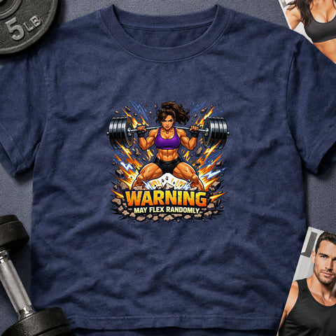 **“Warning May Flex Randomly” – Latina Female Barbell Edition**