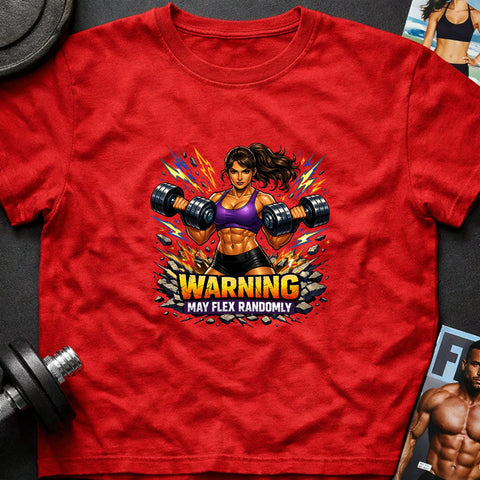 **“Warning May Flex Randomly” – Latina Female Dumbbells Edition**