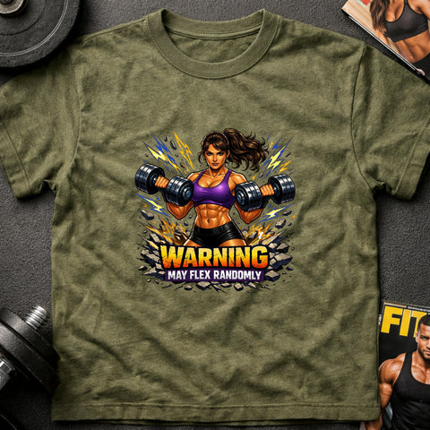 **“Warning May Flex Randomly” – Latina Female Dumbbells Edition**