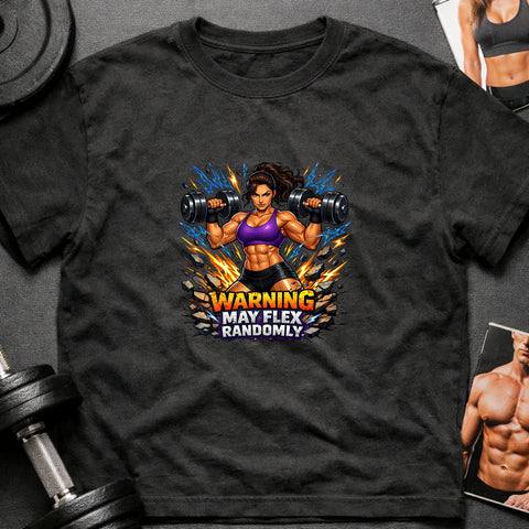 **“Warning May Flex Randomly” – Mediterranean Female Dumbbells Edition**